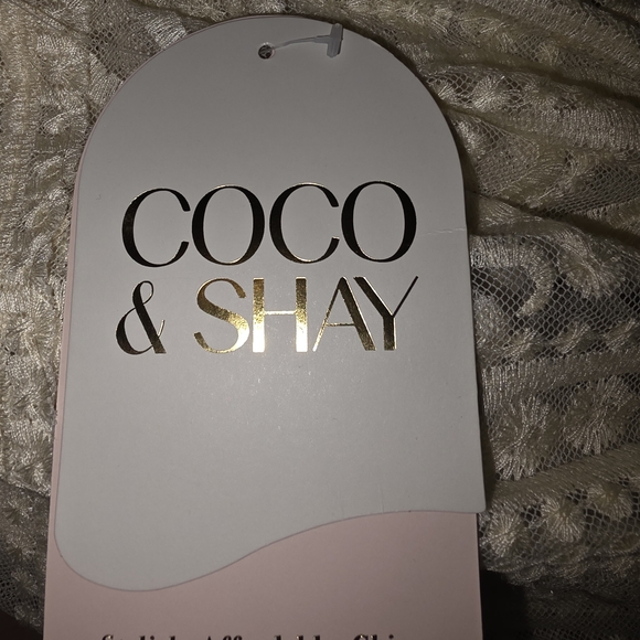 Coco & Shay Embroidered Lace Kimono Duster Swim Coverup 1x/2x - Picture 10 of 10